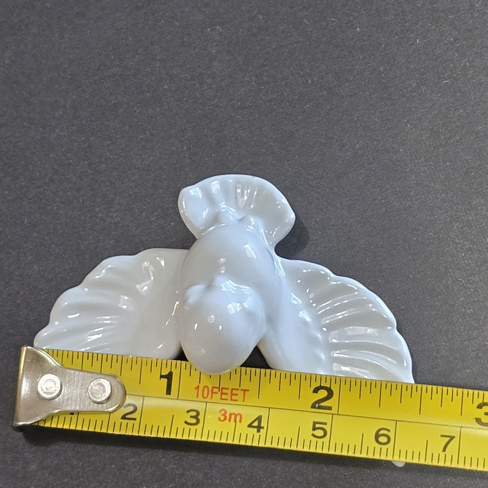 4 Light Blue Doves Porcelain Christmas Ornaments 2 Sizes: 2.5" and 3" - Picture 14 of 15